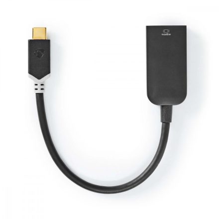 USB-C™ Adapter | USB 3.2 Gen 1 | USB-C™ Dugasz | HDMI™ Aljzat | 4K@60Hz | 0.20 m | Kerek | Aranyozott | PVC | Antracit | Ablakos Doboz Euro Lock Zárral