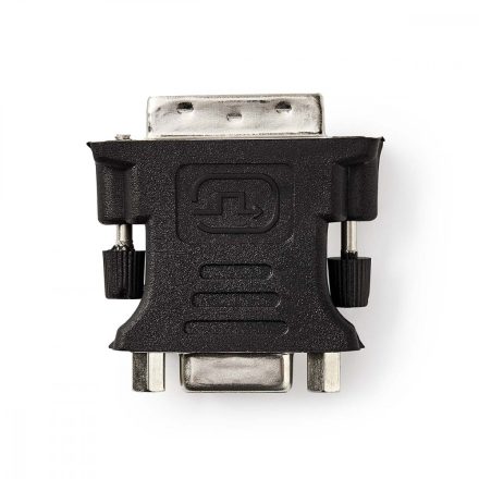 DVI adapter | DVI-I 24+5-Pin Dugasz | VGA Aljzat | Nikkelezett | Egyenes | PVC | Fekete | Doboz