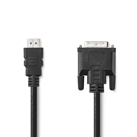 HDMI™ kábel | HDMI™ Csatlakozó | DVI-D 24+1-Érintkezős Dugasz | 1080p | Nikkelezett | 2.00 m | Egyenes | PVC | Fekete | Doboz