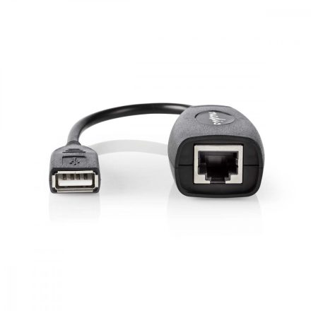 Aktív USB-kábel | USB 1.1 | USB-A Dugasz | RJ45 Aljzat | 12 Mbps | 0.20 m | Kerek | Nikkelezett | PVC | Réz | Doboz
