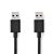 USB kábel | USB 3.2 Gen 1 | USB-A Dugasz | USB-A Dugasz | 5 Gbps | Nikkelezett | 2.00 m | Kerek | PVC | Fekete | Doboz