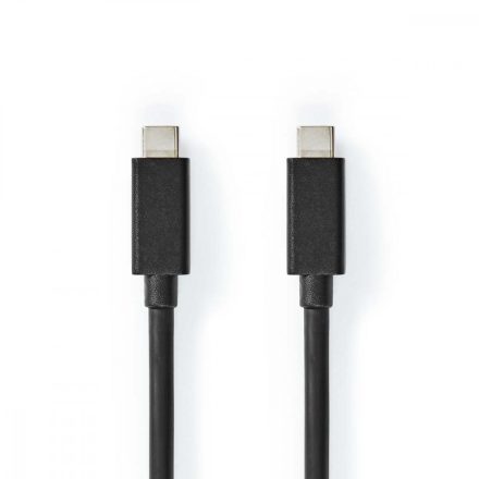 USB kábel | USB 3.2 Gen 2x2 | USB-C™ Dugasz | USB-C™ Dugasz | 100 W | 4K@60Hz | 20 Gbps | Nikkelezett | 1.00 m | Kerek | PVC | Fekete | Doboz