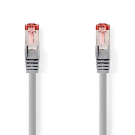 CAT6 hálózati kábel | RJ45 Dugasz | RJ45 Dugasz | S/FTP | 5.00 m | Benti | Kerek | LSZH | Szürke | Doboz