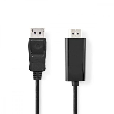 DisplayPort kábel | DisplayPort Dugasz | HDMI™ Csatlakozó | 1080p | Nikkelezett | 3.00 m | Kerek | PVC | Fekete | Label