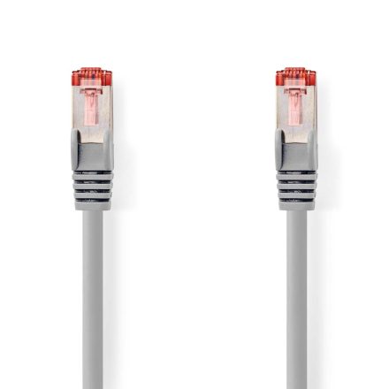 CAT6 hálózati kábel | RJ45 Dugasz | RJ45 Dugasz | S/FTP | 0.25 m | Kerek | LSZH | Szürke | Label