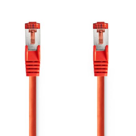 CAT6 hálózati kábel | RJ45 Dugasz | RJ45 Dugasz | S/FTP | 1.00 m | Kerek | LSZH | Piros | Label