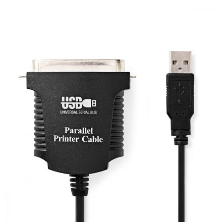 párhuzamos kábel | USB-A Dugasz | Centronics 36-Tűs Dugasz | Nikkelezett | 2.00 m | Kerek | PVC | Műanyag Zacskó
