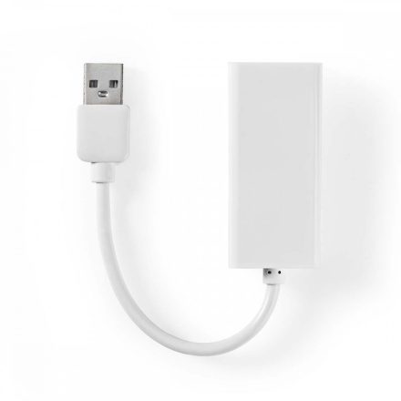 USB hálózati adapter | USB 2.0 | 100 Mbps | USB-A Dugasz | RJ45 Aljzat | 0.20 m | Kerek | Aranyozott | Tiszta Réz | Fehér | Boríték