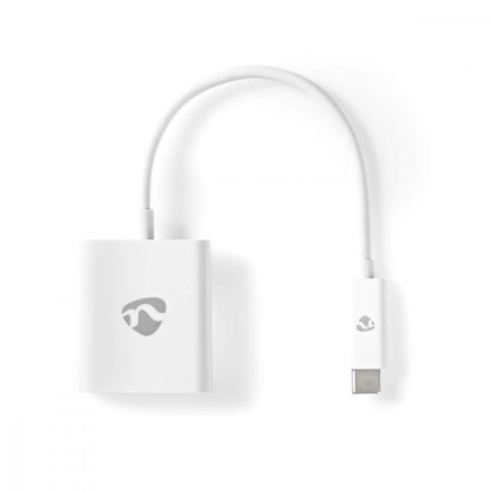 USB-C™ Adapter | USB 3.2 Gen 1 | USB-C™ Dugasz | HDMI™ Aljzat | 4K@30Hz | 0.20 m | Kerek | Nikkelezett | PVC | Fehér | Műanyag Zacskó