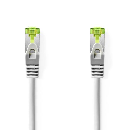 Cat 7 kábel | S/FTP | RJ45 Dugasz | RJ45 Dugasz | 5.0 m | Snagless | Kerek | LSZH | Szürke | Műanyag Zacskó