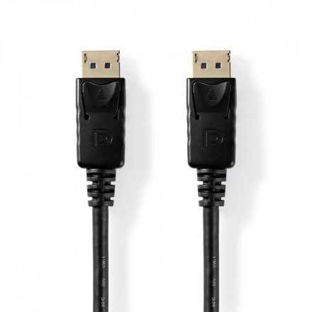 DisplayPort kábel | DisplayPort Dugasz | DisplayPort Dugasz | 4K@60Hz | Nikkelezett | 2.00 m | Kerek | PVC | Fekete | Papírfüles