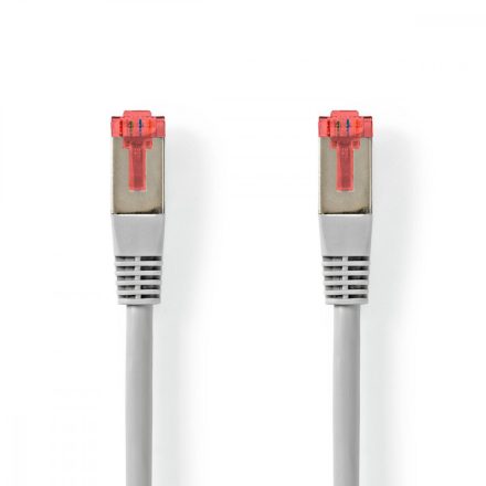 Cat 6 kábel | RJ45 Dugasz | RJ45 Dugasz | S/FTP | 10.0 m | Kerek | PVC | Szürke | Papírfüles