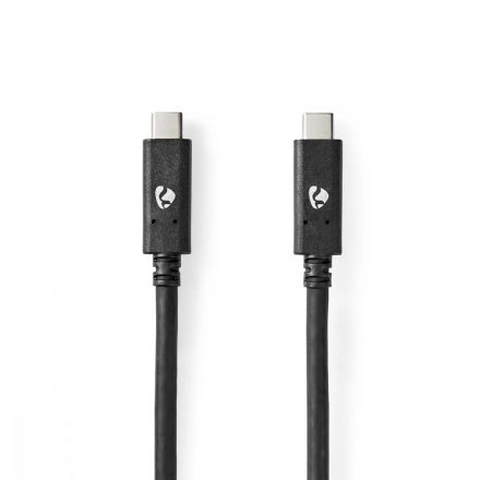 USB kábel | USB 3.2 Gen 1 | USB-C™ Dugasz | USB-C™ Dugasz | 5 Gbps | Nikkelezett | 2.00 m | Kerek | PVC | Fekete | Doboz