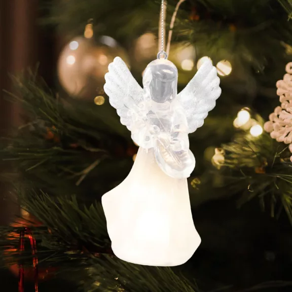Home CDM16 LED-es dekoráció, 2 féle akril angyal, melegfehér LED Home CDM16 LED-es dekoráció, 2 féle akril angyal, melegfehér LED