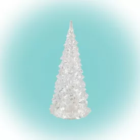  Home CDM 12 LED-es fenyőfa asztali dísz, 12cm, 3D akril dekoráció