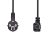 Nedis táp kábel IEC-320-C13, 3 x 0.75 mm, pipa csatlakozó, hossz 2m, CEGL10020BK20