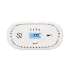   HOME CO10LCD szén-monoxid vészjelző, LCD kijelző , elemes, 2 év elem élettartam, 10 év érzékelő élettartam