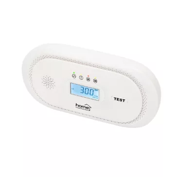   HOME CO10LCD szén-monoxid vészjelző, LCD kijelző , elemes, 2 év elem élettartam, 10 év érzékelő élettartam