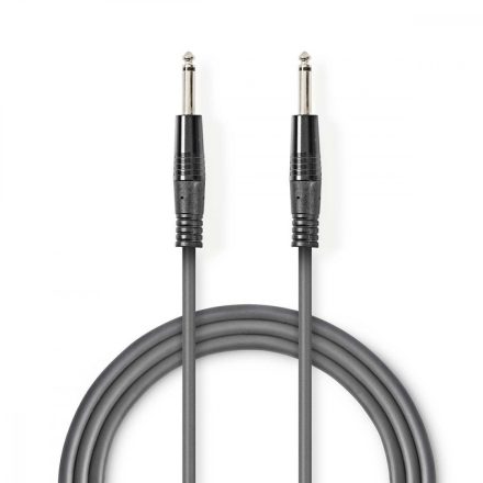 Mono audio kábel | 6.35 mm Dugasz | 6.35 mm Dugasz | Nikkelezett | 10.0 m | Kerek | PVC