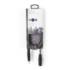 Nedis félprofi audió kábel, 3,5mm szteró jack dugó - 3p XLR dugó