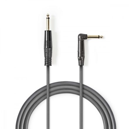Mono audio kábel | 6.35 mm Dugasz | 6.35 mm Dugasz | Nikkelezett | 3.00 m | Kerek | PVC
