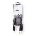 Nedis félprofi audió kábel COTH23320GY15, 2 x 6,35mm monó jack dugó - 2 X RCA dugó, hossz 1.5m, rugalmas