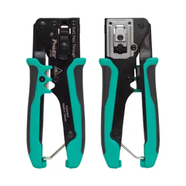   Pro'skit CP-342 UTP-RJ45-8P8C gyorskrimpelő fogó, nyitott végű dugókhoz, biztonsági zár, gyors