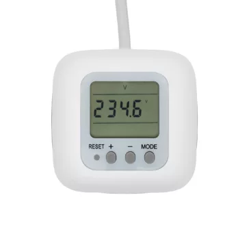   Home CUBE2P kocka elosztó, fogyasztásmérővel, max. 3680 W, 3 aljzat gyermekvédelemmel, 1,5 m hosszú vezeték