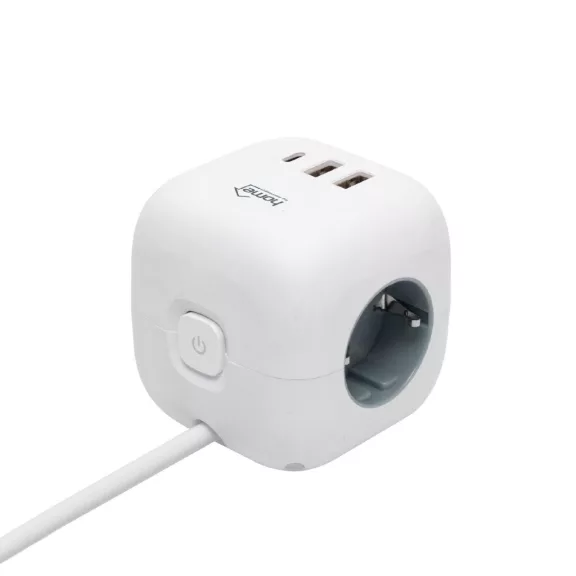 Home CUBE2 kocka elosztó, max. 3680 W, USB töltő, 3 aljzat gyermekvédelemmel, 1,5 m hosszú vezeték Home CUBE2 kocka elosztó, max. 3680 W, USB töltő, 3 aljzat gyermekvédelemmel, 1,5 m hosszú vezeték