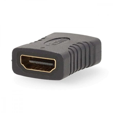 HDMI™ adapter | HDMI™ Aljzat | HDMI™ Aljzat | Aranyozott | Egyenes | PVC | Antracit | 1 db | Doboz