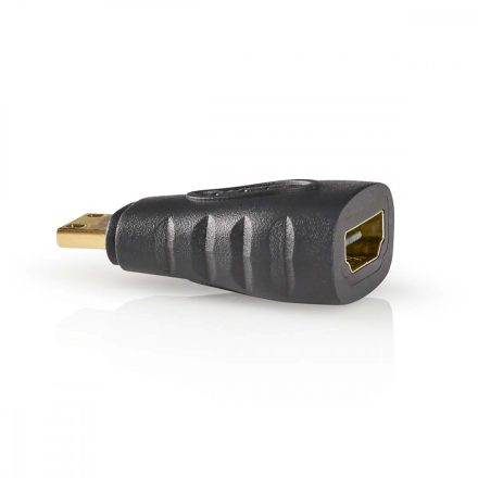 HDMI™ adapter | HDMI™ Mini Csatlakozó | HDMI™ Aljzat | Aranyozott | Egyenes | ABS | Antracit | 1 db | Doboz