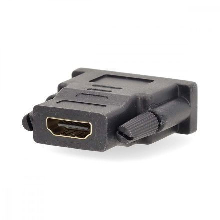 HDMI™ adapter | HDMI™ Aljzat | DVI-D 24+1-Érintkezős Dugasz | Aranyozott | Egyenes | PVC | Antracit | 1 db | Ablakos Doboz