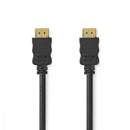 Nagy Sebességű HDMI ™ kábel Ethernet | HDMI™ Csatlakozó | HDMI™ Csatlakozó | 4K@30Hz | ARC | 10.2 Gbps | 1.00 m | Kerek | PVC | Fekete | Doboz