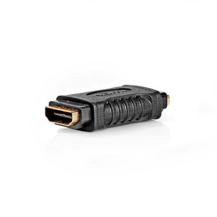 HDMI™ adapter | HDMI™ Aljzat | HDMI™ Aljzat | Aranyozott | Egyenes | ABS | Fekete | 1 db | Doboz