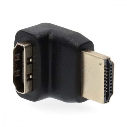 HDMI™ adapter | HDMI™ Csatlakozó | HDMI™ Aljzat | Aranyozott | Könyök 270 ° | ABS | Fekete | 1 db | Doboz