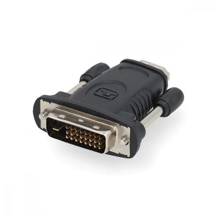 HDMI™ adapter | DVI-D 24+1-Érintkezős Dugasz | HDMI™ Aljzat | Nikkelezett | Egyenes | ABS | Fekete | 1 db | Doboz