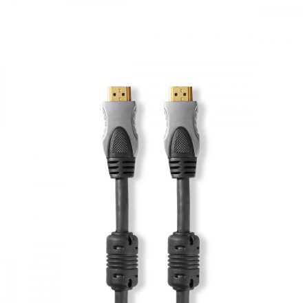 Nagy Sebességű HDMI ™ kábel Ethernet | HDMI™ Csatlakozó | HDMI™ Csatlakozó | 4K@30Hz | 10.2 Gbps | 10.0 m | Kerek | PVC | Fekete | Doboz