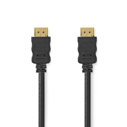 Nagy Sebességű HDMI ™ kábel Ethernet | HDMI™ Csatlakozó | HDMI™ Csatlakozó | 4K@30Hz | ARC | 10.2 Gbps | 0.50 m | Kerek | PVC | Fekete | Label