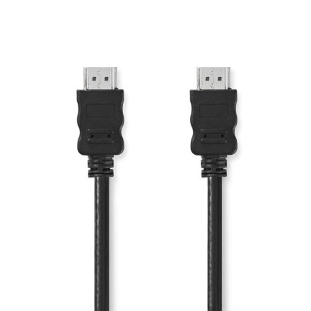 Nagy Sebességű HDMI ™ kábel Ethernet | HDMI™ Csatlakozó | HDMI™ Csatlakozó | 4K@30Hz | ARC | 10.2 Gbps | 10.0 m | Kerek | PVC | Fekete | Label