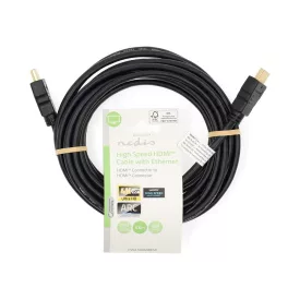   Nedis ultra HD HDMI kábel CVGL34060BK50, HDMI dugó - dugó, 4K@60Hz, ARC, 18 Gbps, aranyozott csatlakozók, hossz 5m