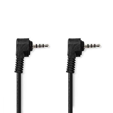 Audio Video kábel | 3.5 mm Dugasz | 3.5 mm Dugasz | Nikkelezett | 2.00 m | Kerek | PVC | Fekete