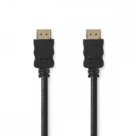 Nagy Sebességű HDMI ™ kábel Ethernet | HDMI™ Csatlakozó | HDMI™ Csatlakozó | 4K@30Hz | ARC | 10.2 Gbps | 2.00 m | Kerek | PVC | Fekete | Papírfüles