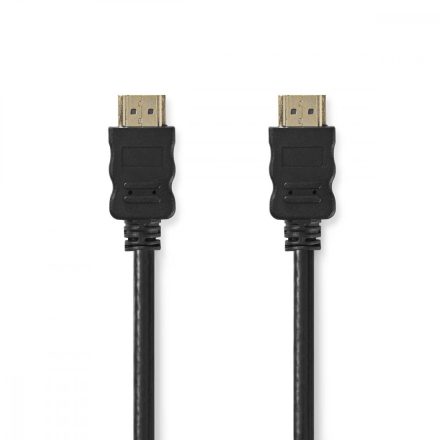 Nagy Sebességű HDMI ™ kábel Ethernet | HDMI™ Csatlakozó | HDMI™ Csatlakozó | 4K@60Hz | ARC | 10.2 Gbps | 25.0 m | Kerek | PVC | Fekete | Papírfüles
