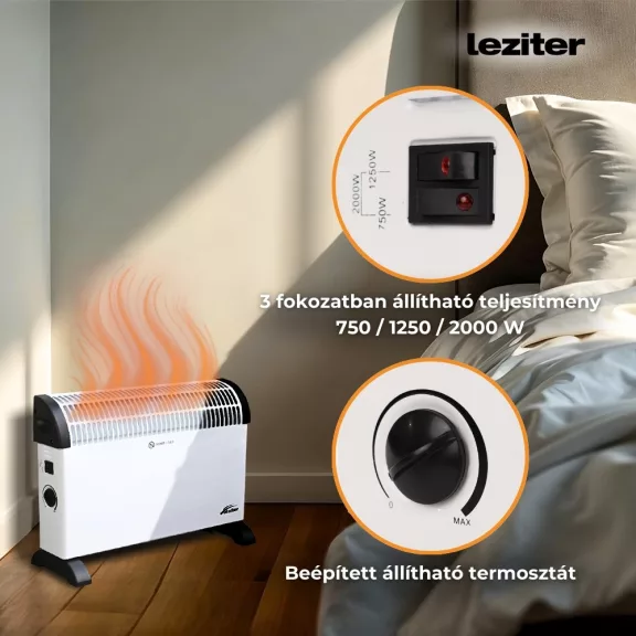 Kolumbo elektromos fűtőtest 750W / 1250W / 2000W Kolumbo elektromos fűtőtest 750W / 1250W / 2000W