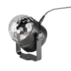 SAL DL80R projektoros party lámpa, RGB LED, 80 mm átmérő, álló vagy körbe forgó fényeffekt, akár 100 m2-re