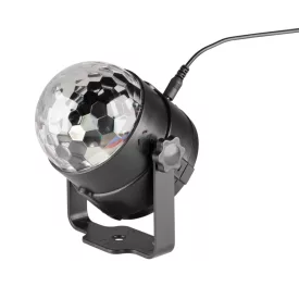   SAL DL80R projektoros party lámpa, RGB LED, 80 mm átmérő, álló vagy körbe forgó fényeffekt, akár 100 m2-re