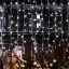 Home DLFJ 200/WH LED-es fényfüggöny, 5 m / 200 db hidegfehér LED, állófényű, fehér vezeték, sorolható, kül- és beltéri kivitel