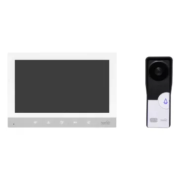   Home DPV260 7 colos videó-kaputelefon szett, éjszakai kameramóddal, 30 féle csengetési dallammal, kitekintő funkcióval, érintőgombokkal, bővíthető