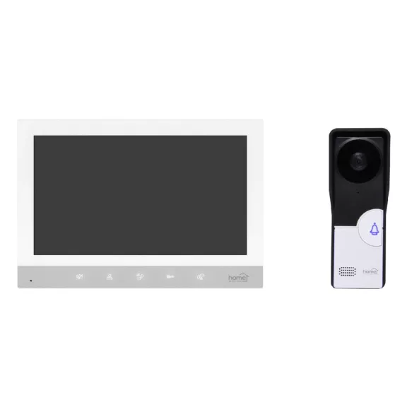 Home DPV260 7 colos videó-kaputelefon szett, éjszakai kameramóddal, 30 féle csengetési dallammal, kitekintő funkcióval, érintőgombokkal, bővíthető Home DPV260 7 colos videó-kaputelefon szett, éjszakai kameramóddal, 30 féle csengetési dallammal, kitekintő funkcióval, érintőgombokkal, bővíthető