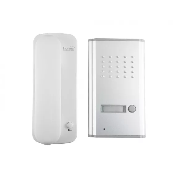 Home DP 02 vezetékes kaputelefon szett, kétvezetékes rendszer, kiváló hangátvitel, falba süllyeszthető fém külső egység, kapunyitó elektronika Home DP 02 vezetékes kaputelefon szett, kétvezetékes rendszer, kiváló hangátvitel, falba süllyeszthető fém külső egység, kapunyitó elektronika